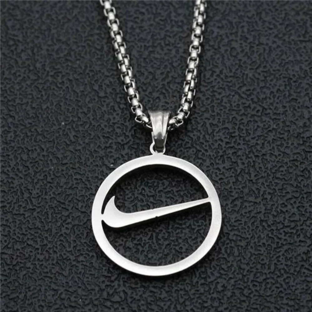 NEW Nike SILVER NECKLACE PLATED METAL 20